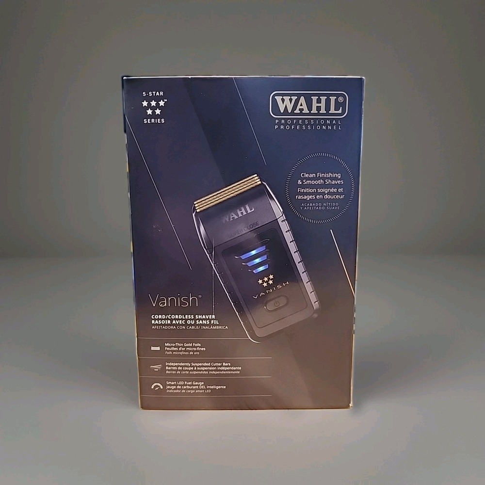 Wahl Professional 5 Star Vanish Gold Electric Shaver with Lithium Ion Battery